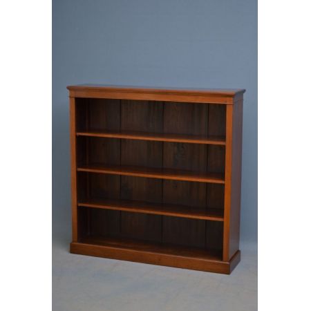 Victorian mahogany open bookcase