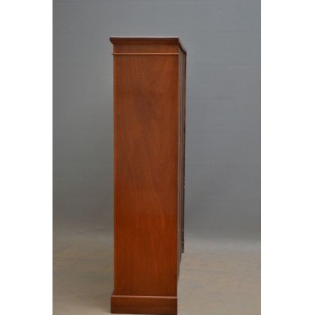 Victorian mahogany open bookcase