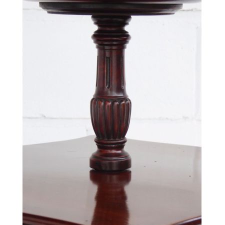 Seltenes edwardianisches Mahagoni Bücherregal/ Revolving Bookcase 1890 Massivholz