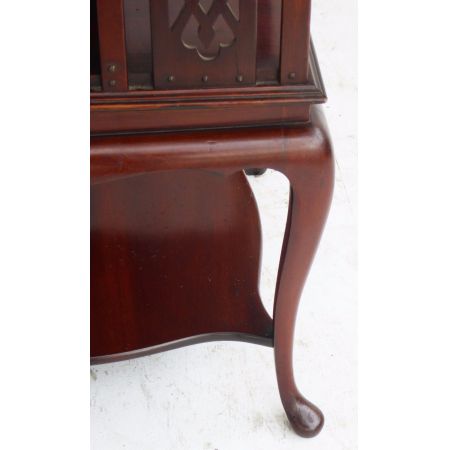 Seltenes edwardianisches Mahagoni Bücherregal/ Revolving Bookcase 1890 Massivholz