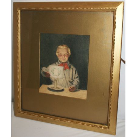 Daniel Sherrin Kerzenlicht Porträt Aquarell