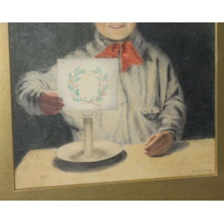 Daniel Sherrin Kerzenlicht Porträt Aquarell