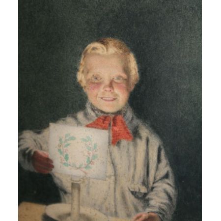 Daniel Sherrin Kerzenlicht Porträt Aquarell