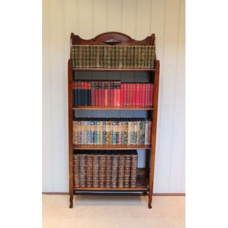 Arts and Crafts Bücherregal Bücherschrank antik Massivholz Eiche 1900