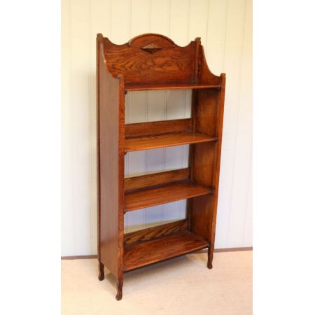 Arts and Crafts Bücherregal Bücherschrank antik Massivholz Eiche 1900