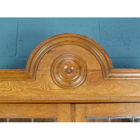 Original Arts and crafts Bücherschrank Vitrine Eiche Massivholz 1920