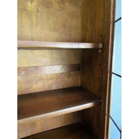 Original Arts and crafts Bücherschrank Vitrine Eiche Massivholz 1920