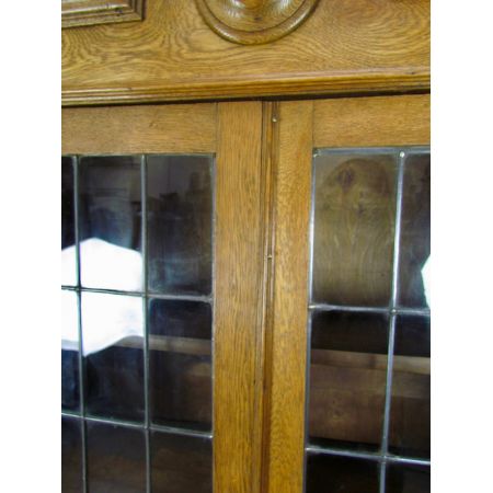 Original Arts and crafts Bücherschrank Vitrine Eiche Massivholz 1920