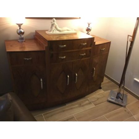 Toller original Art Deco Wohnzimmerschrank Sideboard Nussbaum Massivholz 1930