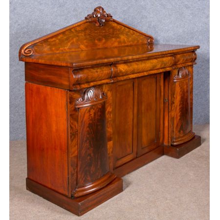 Viktorianisches antikes Breakfront Mahagoni Sideboard Massivholz 1850