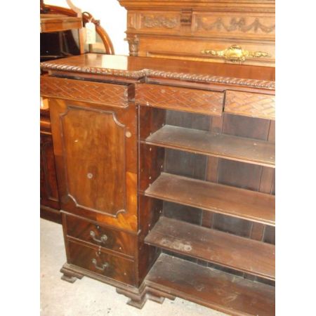 Original edwardianisches Mahagoni Bücherregal Bücherschrank Massivholz 1910