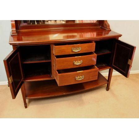 Edwardianisches antikes Sideboard Buffetschrank Mahagoni Massivholz 1900