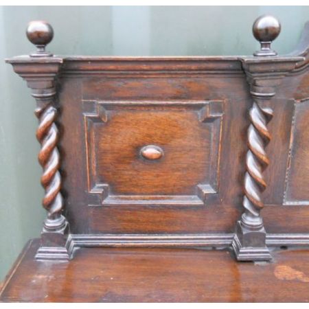 Jakobinisches antikes Sideboard Massivholz Eiche 1920