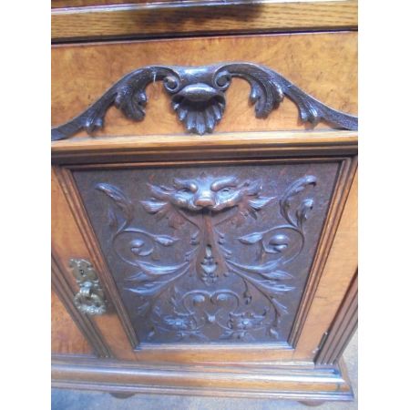 Edwardianisches Massivholz Eiche Sideboard antik Dresser 1890