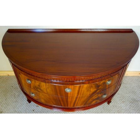 Original antike Waring & Gillow Mahagoni Massivholz Kommode 1900