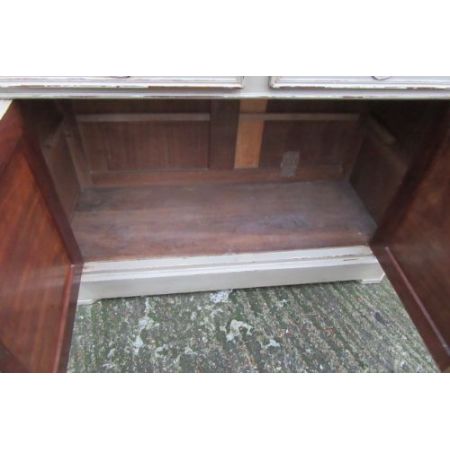 Original antikes französisches lackiertes Sideboard / Buffetschrank Massivholz 1900