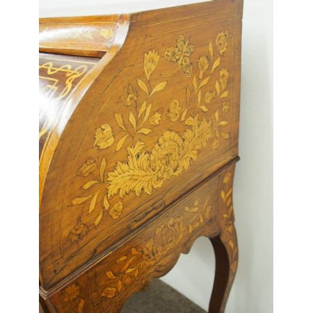 Ungewöhnlicher original antiker niederländischer Cylinder Desk Sekretär Palisander 1830