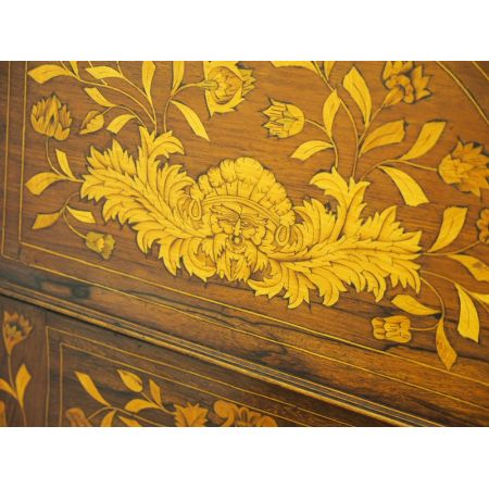 Ungewöhnlicher original antiker niederländischer Cylinder Desk Sekretär Palisander 1830