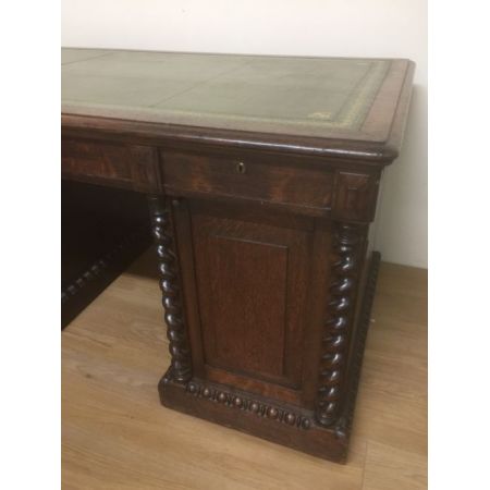 Wunderschöner original antiker Schreibtisch Massivholz Eiche