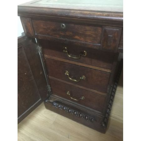 Wunderschöner original antiker Schreibtisch Massivholz Eiche