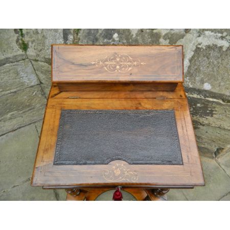 Viktorianischer Davenport Schreibtisch antik, Walnuss, 1870