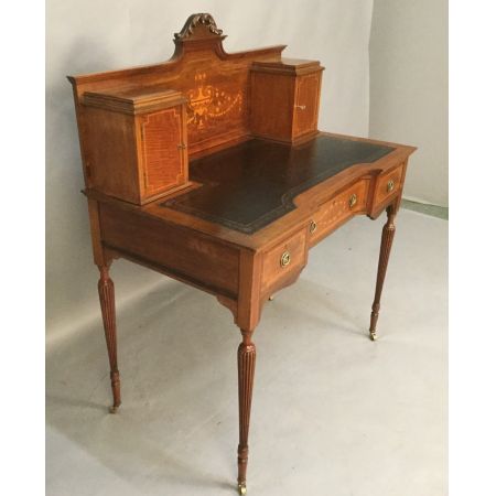Antiker viktorianischer Ladies Desk aus Mahagoni Massivholz, 1890