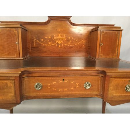 Antiker viktorianischer Ladies Desk aus Mahagoni Massivholz, 1890