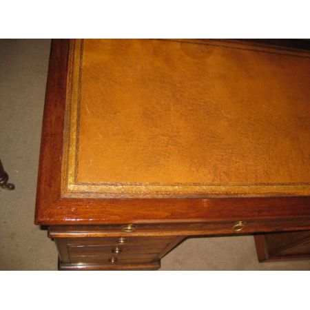 Spätviktorianischer original antiker Schreibtisch, Walnuss, 1860