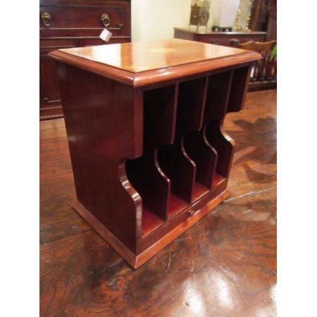 Original antiker Edwardian Buchständer, 1900, Mahagoni Massivholz