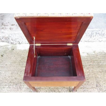 Ungewöhnlicher Original antiker Edwardian Klavierhocker, 19. Jahrhundert, Mahagoni Massivholz