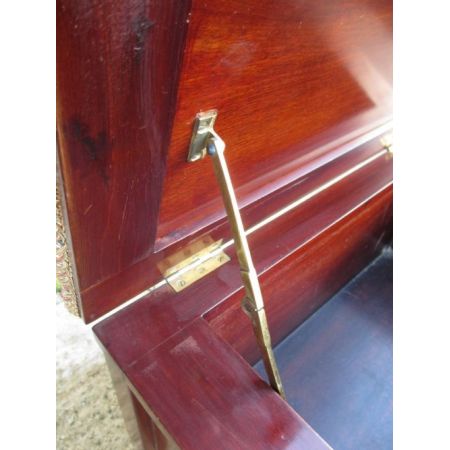 Ungewöhnlicher Original antiker Edwardian Klavierhocker, 19. Jahrhundert, Mahagoni Massivholz