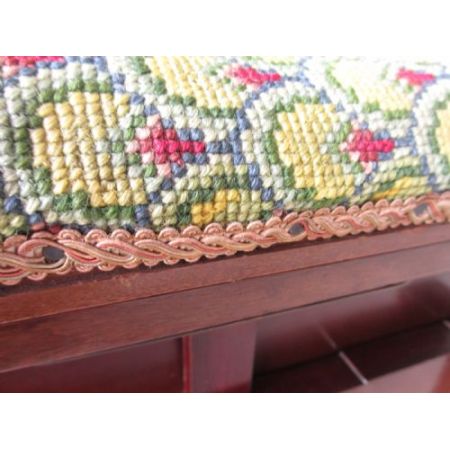 Ungewöhnlicher Original antiker Edwardian Klavierhocker, 19. Jahrhundert, Mahagoni Massivholz