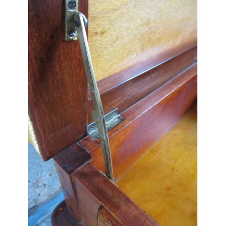 Hübscher Original antiker Mahagoni Ankleidehocker, Edwardian 19. Jahrhundert