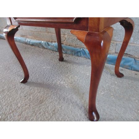 Hübscher Original antiker Mahagoni Ankleidehocker, Edwardian 19. Jahrhundert