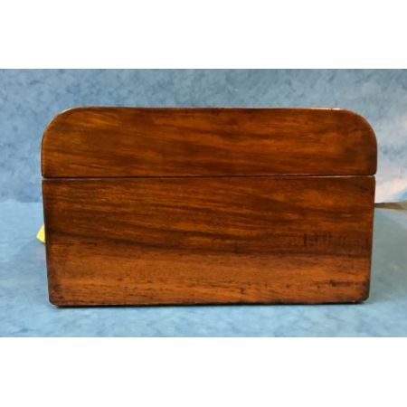 Original antikes viktorianisches Kästchen, Walnuss, 19. Jahrhundert