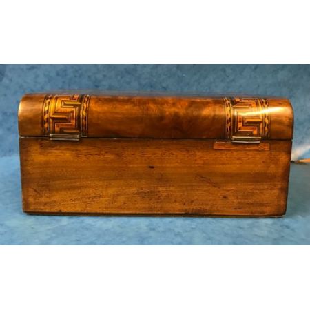 Original antikes viktorianisches Kästchen, Walnuss, 19. Jahrhundert