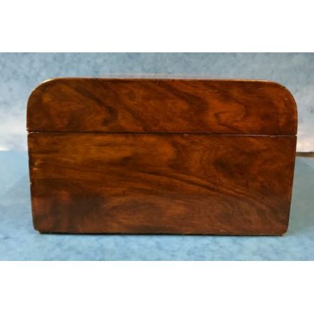 Original antikes viktorianisches Kästchen, Walnuss, 19. Jahrhundert