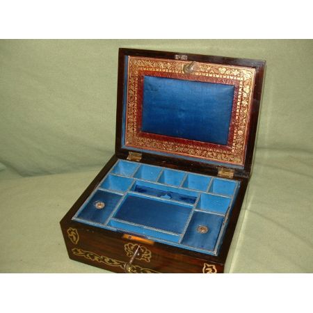 Wunderschönes Schmuckkästchen, Palisanderholz, Regency 1830
