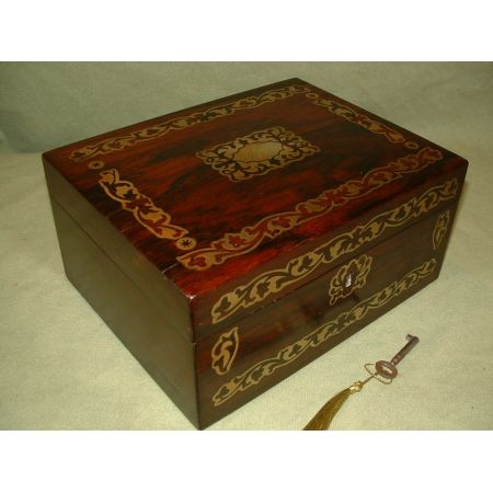 Wunderschönes Schmuckkästchen, Palisanderholz, Regency 1830