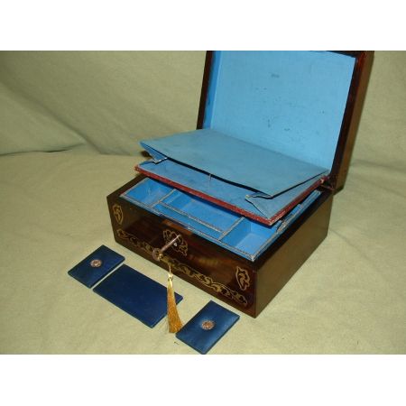 Wunderschönes Schmuckkästchen, Palisanderholz, Regency 1830