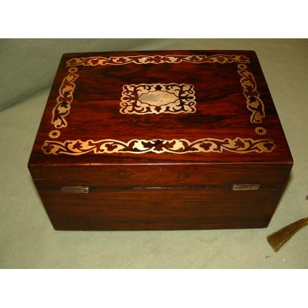 Wunderschönes Schmuckkästchen, Palisanderholz, Regency 1830