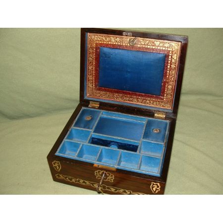 Wunderschönes Schmuckkästchen, Palisanderholz, Regency 1830