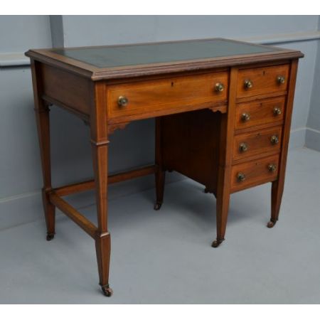 Eleganter Original antiker Edwardian Ladies Desk, Mahagoni Massivholz, 1900