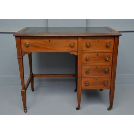 Eleganter Original antiker Edwardian Ladies Desk, Mahagoni Massivholz, 1900