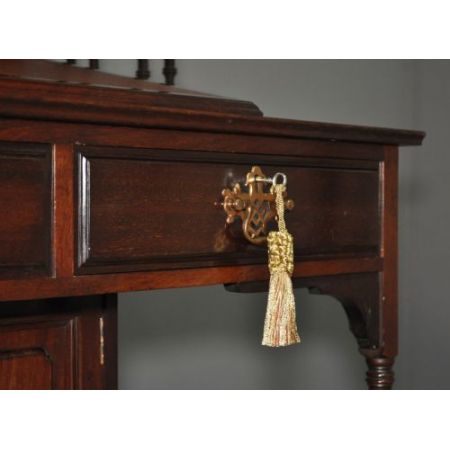 Attraktiver, kleiner antiker Viktorianischer Bonheur du Jour Schreibtisch, Mahagoni Massivholz