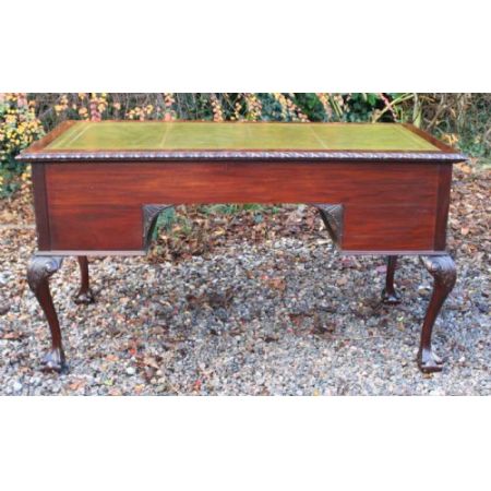 Georgianischer antiker Schreibtisch Mahagoni Massivholz, 1910