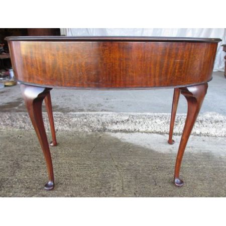 Edwardianischer antiker Scheibtisch aus Mahagoni, nierenförmig, 19. Jahrhundert