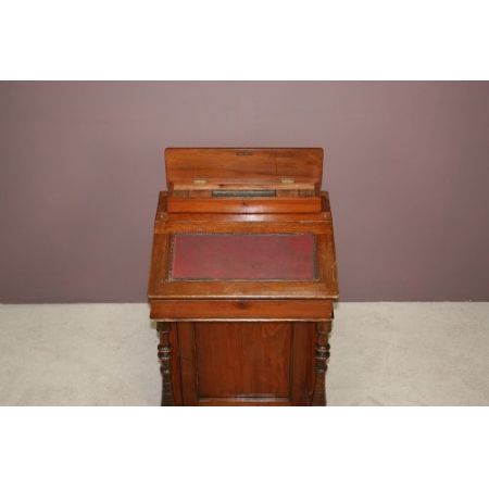 Original antiker Davenport Massivholzschreibtisch, Viktorianisch, 19. Jahrhundert