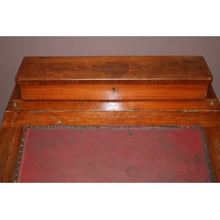 Original antiker Davenport Massivholzschreibtisch, Viktorianisch, 19. Jahrhundert