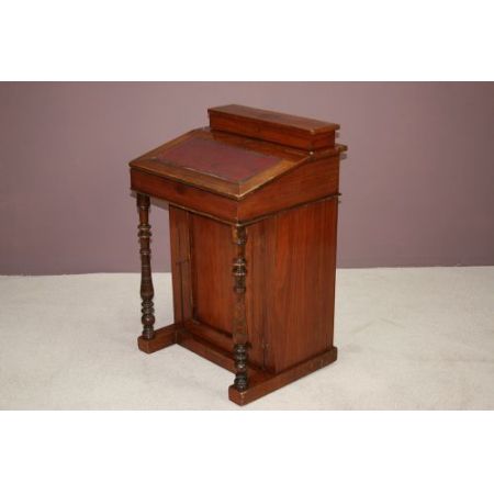 Original antiker Davenport Massivholzschreibtisch, Viktorianisch, 19. Jahrhundert